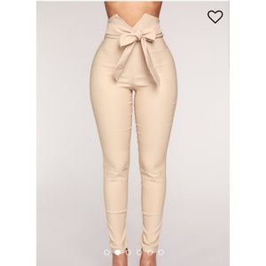Khaki Fashion Nova Pants